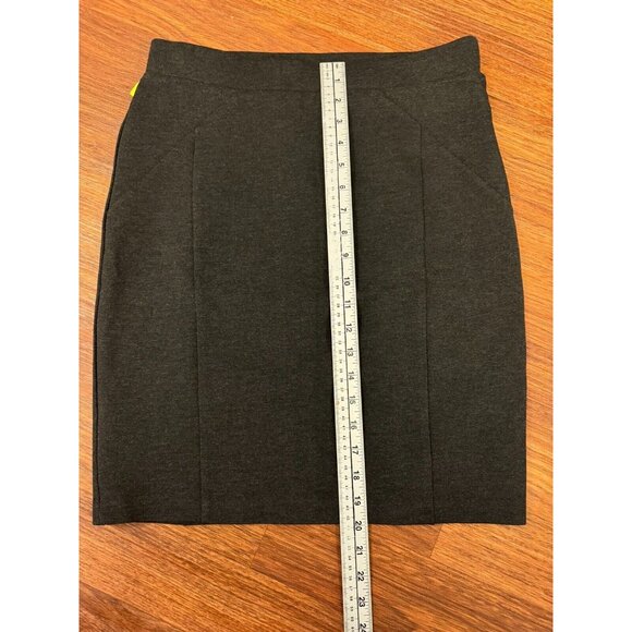 Mario Serrani Bodymagic Charcoal Pencil Knit Skirt Medium - Picture 2 of 5